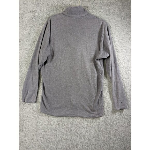 Patagonia Capilene Pullover Mens Large Fleece Zip Mock Sweater Made In USA Gray - Picture 2 of 12
